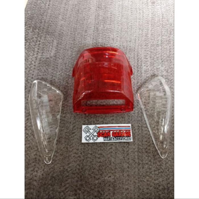 Mika stoplamp nouvo lele HMA Mika lampu belakang Nouvo lele Hma bening & oren