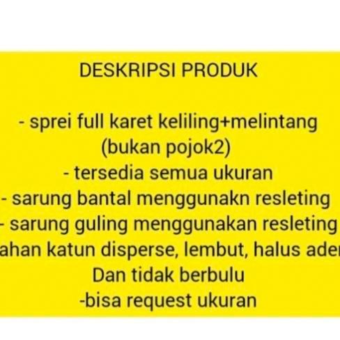 TERMURAH SPREI 200X90X15 SPREI KARET KELILING+MELINTANG/SPREI PONDOK READY STOCK