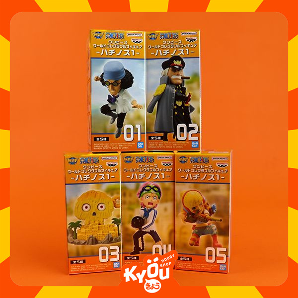[Set of 5] One Piece WCF World Collectable Figure Hachinosu Vol. 1 Kuzan, Shiryu, Hachinosu, Hibari,
