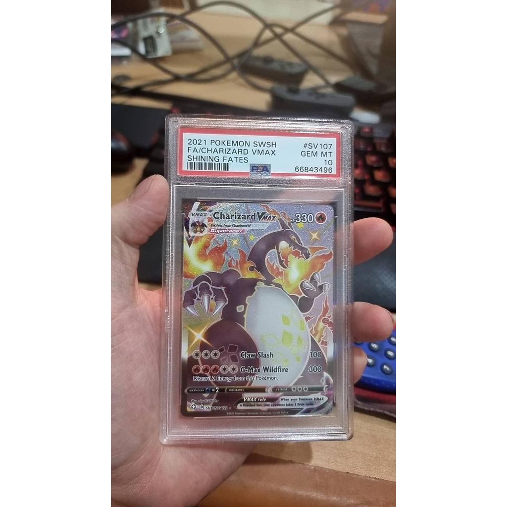 Pokemon Charizard Vmax Shiny Full Art Shining Fates Sv107 Psa 10 Gem M Murah