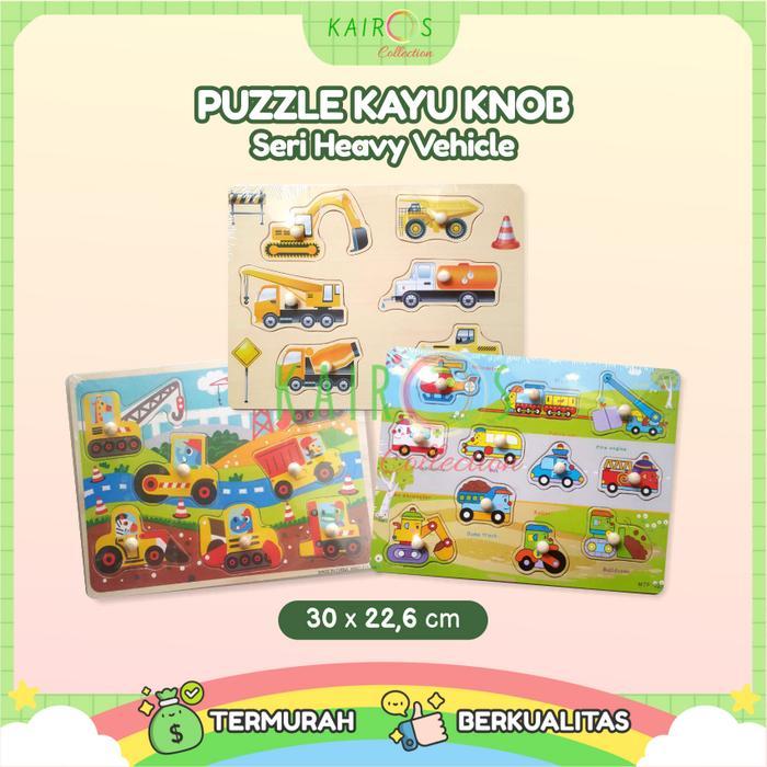 SALE Puzzle Kayu Knob Heavy Vehicle