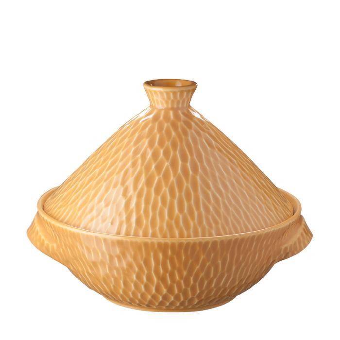 FREE ONGKIR Tagine Bowl / Mangkok Saji & Nasi Jenggala Hammered 25 x 21,5cm Kuning