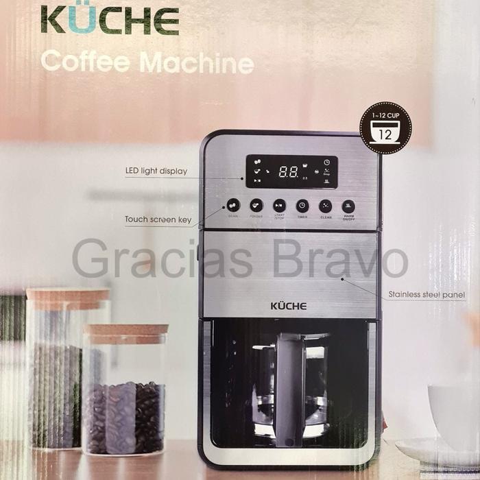 Mesin Kopi Otomatis Kuche K198 Coffee Machine with Coffee Bean Grinder and Keep Warm Function K-198