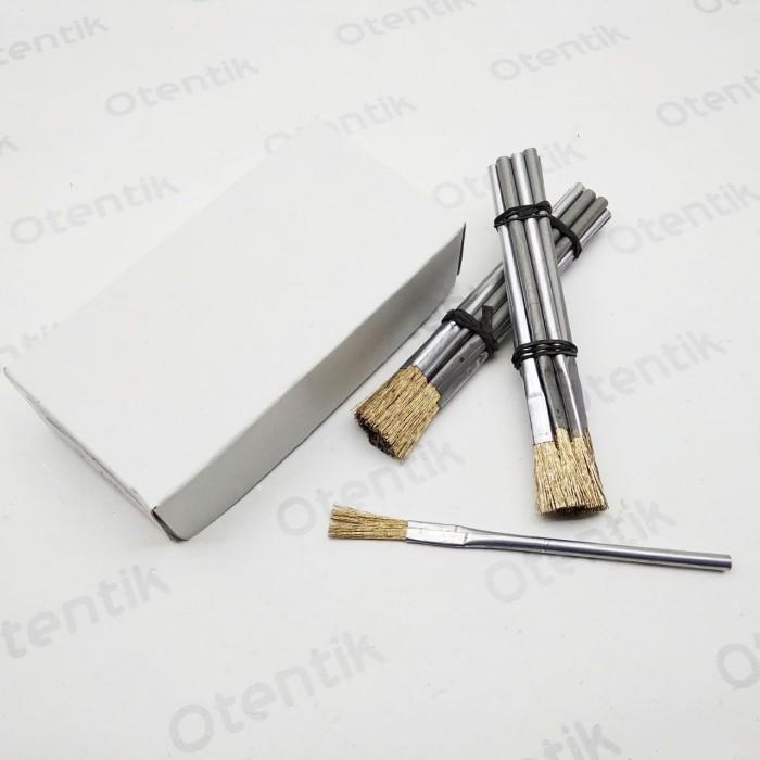 SIKAT BESI KAWAT KUNINGAN KECIL - KUAS PEMBERSIH COIL MESIN - KOAS