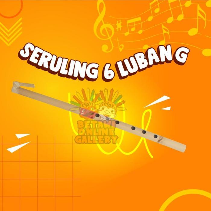 Seruling bambu tiup / Suling Bambu 6 Lubang Kayu / alat musik tradisional suling bambu / Suling