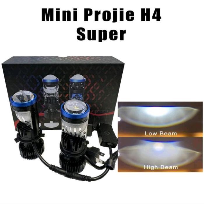 Bohlam Biled Aes H4 Hyperboloid Ultimate Hi Low Beam H4 Laser Mobil