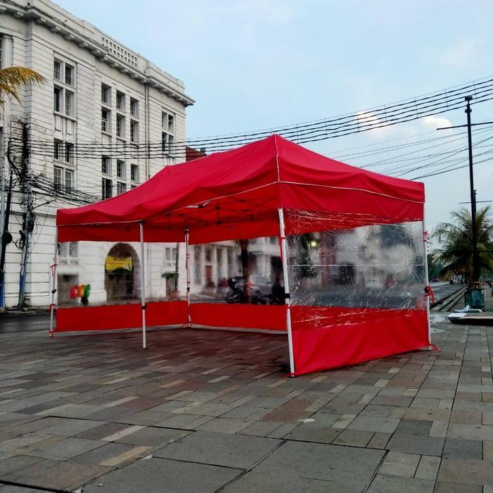 tenda lipat premium 3x6 dinding 3 sisi
