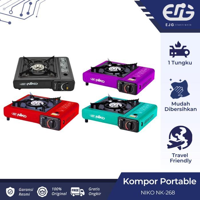 Kompor Portable Niko NK-268 / Kompor Gas / Kompor 1 tungku NK268