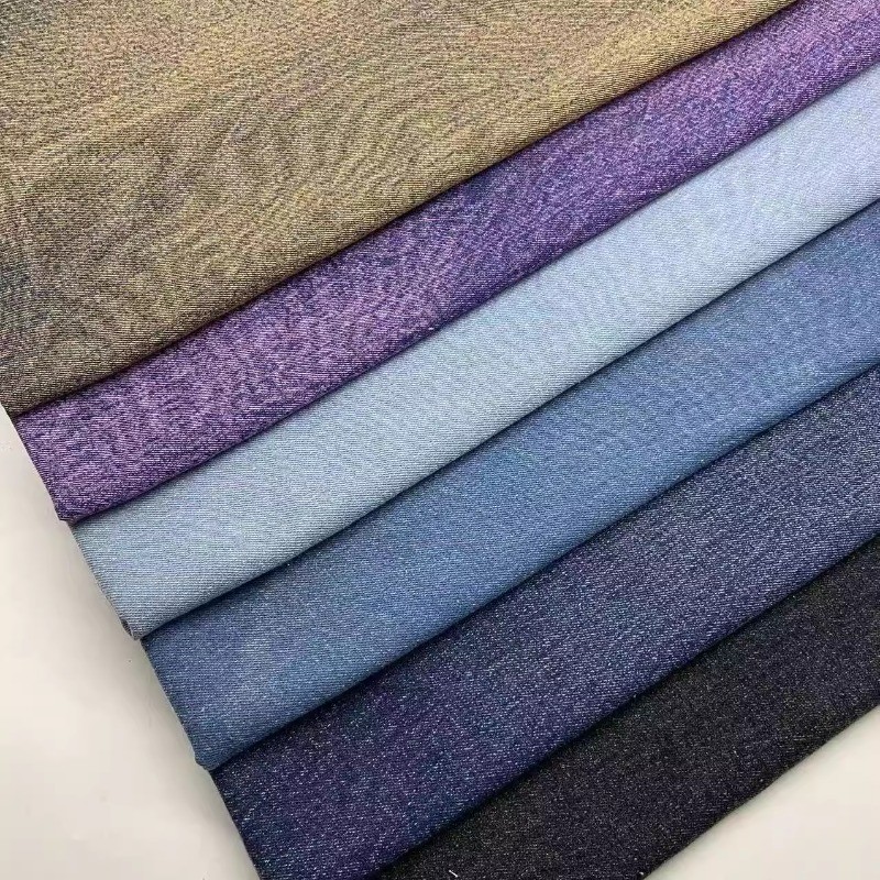 Aging Washed Denim Fabric By The Meter for Jeans Pants Jacket Shoulder Bags Diy Sewing Wearable