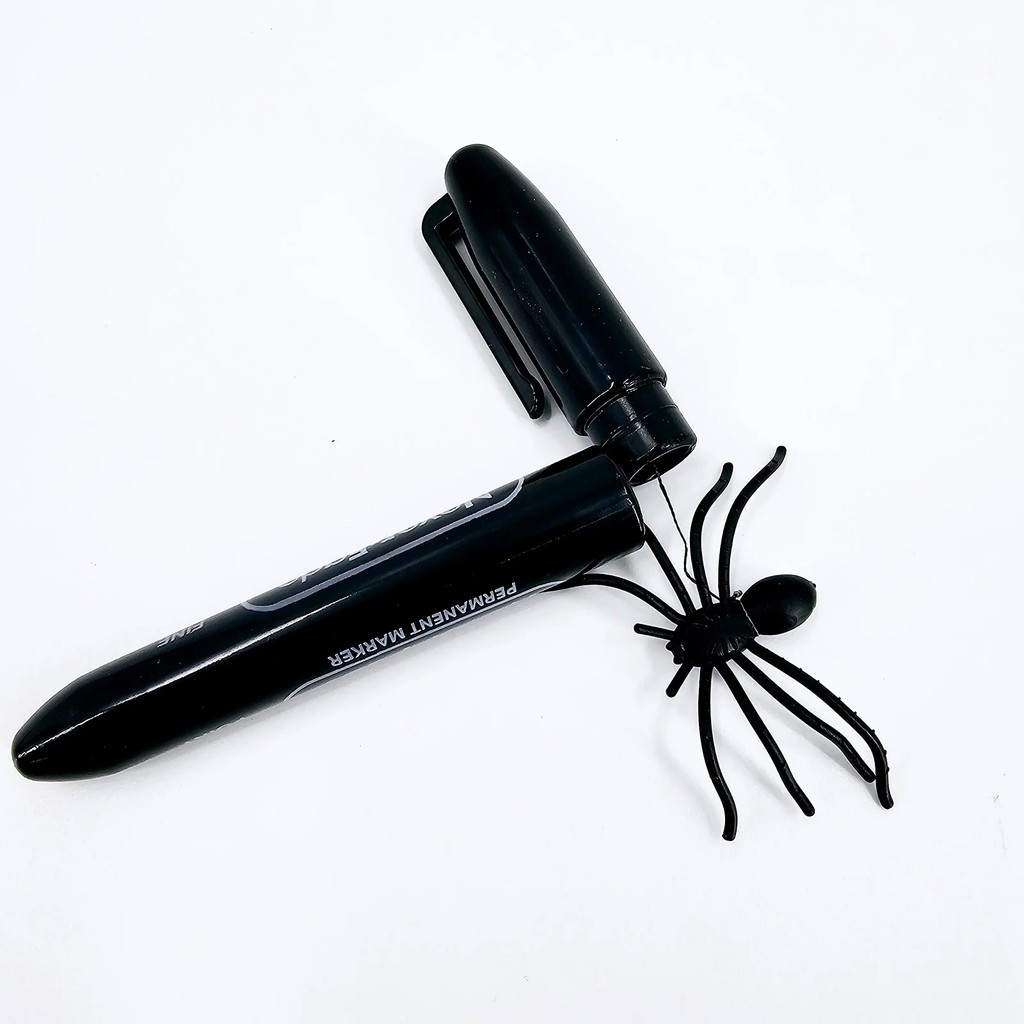 Scare Prank Spider Pen Magic Tricks Close-up Party Props Accessories Easy to Do Comedy 3D Jumping