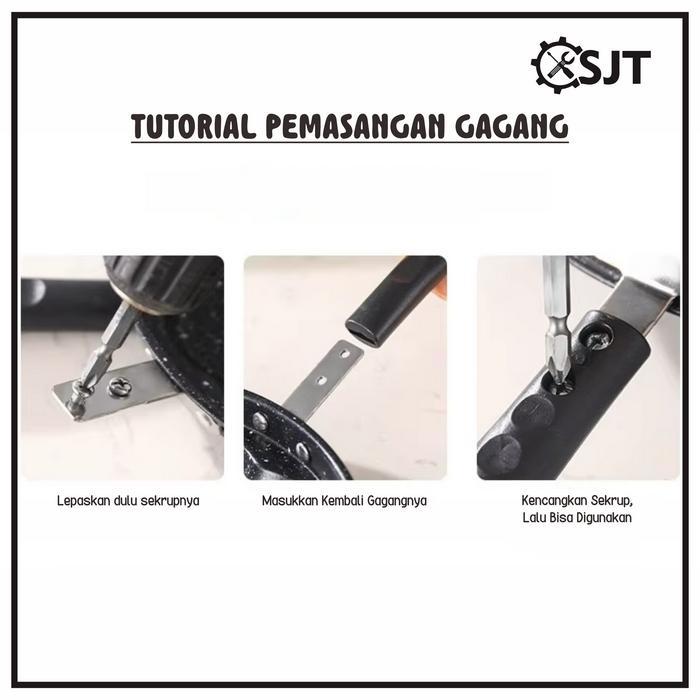 SJT - Wajan Teflon Penggorengan Telur Pancake 4 Lubang Non Stick Anti Lengket Wajan Bulat Love