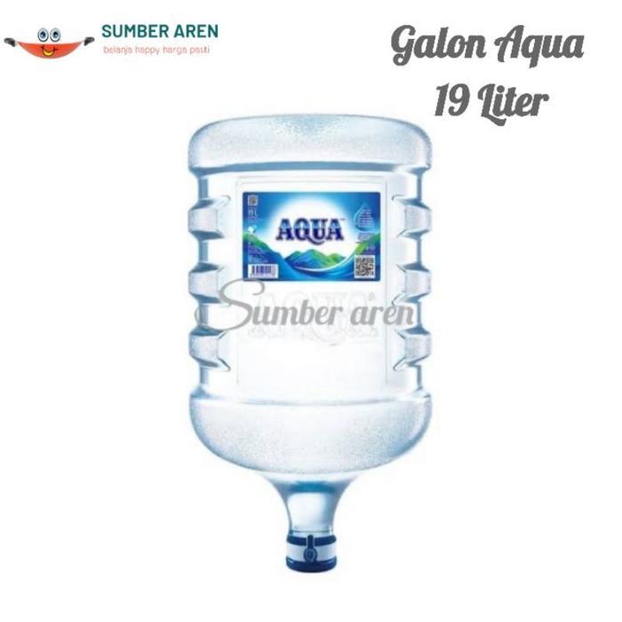Thebest- Galon Aqua Kosong Tempat Air Galon Air 19 Liter