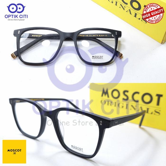 frame kacamata pria wanita moscot travis kotak besar grade original