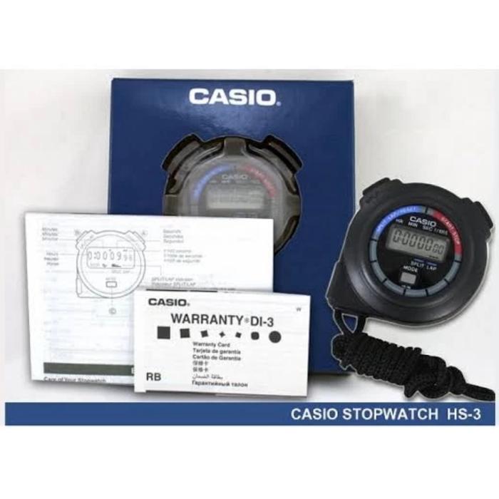 CASIO STOPWATCH HS 3 DIGITAL AKURASI 99 PERSEN