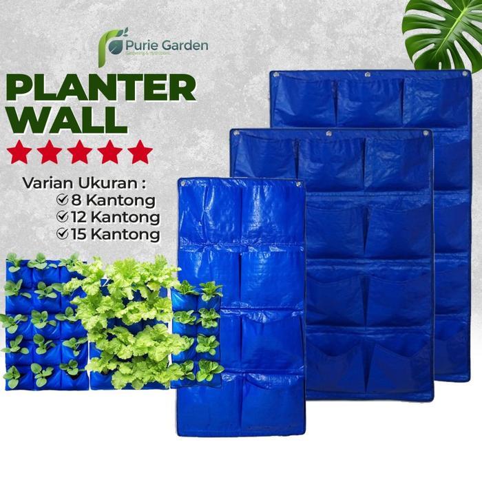 Wall Planter Bag Kantong Pot Tanaman Bunga Hias Gantung