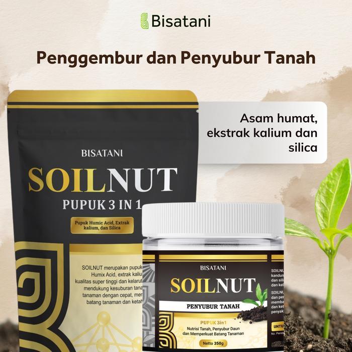 Soilnut Booster Pupuk Penyubur dan Penggembur Memperbaiki Kesuburan Tanah Tanaman Super Alami