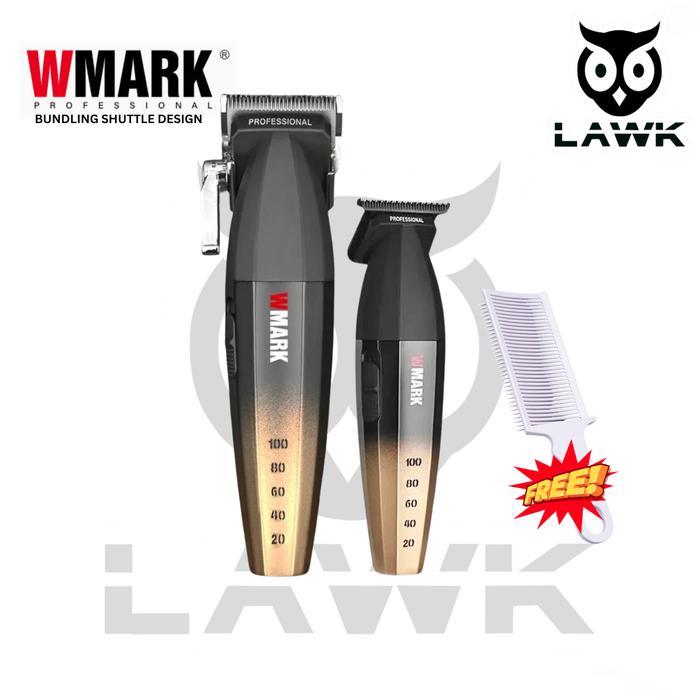 PAKET BUNDLING WMARK SHUTTLE DESIGN CLIPPER WMARK NG-2038 TRIMMER WMARK NG-325