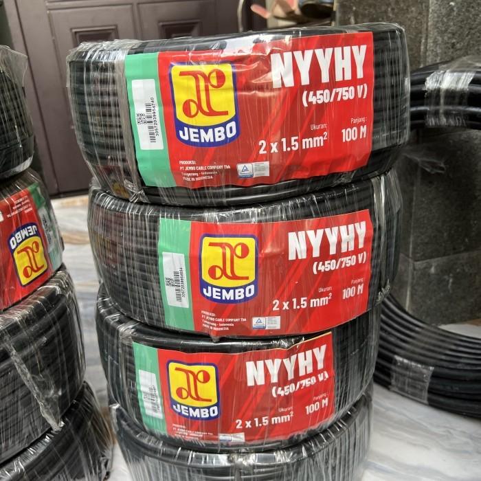 Kabel Jembo Nyyhy 2X1.5 Hitam 50M / Nyyhy 2X1,5 Jembo 2X1,5Mm