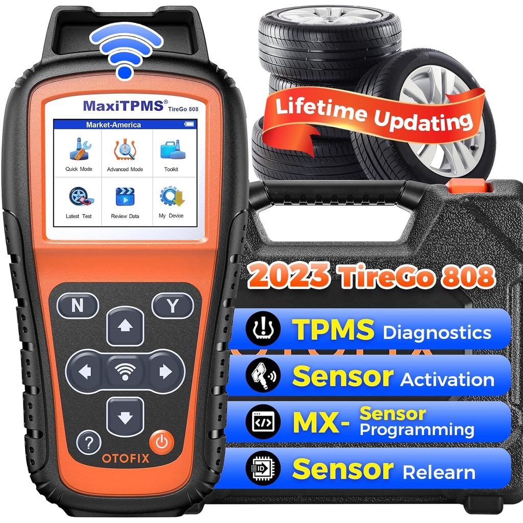 PROMO   TPMS Programming Tool OTOFIX TireGo 808 TPMS Relearn Tool Activate All Sensor Program MX-Sen
