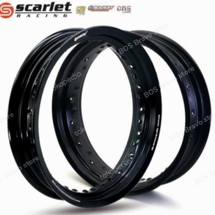 VELG SCARLET RING 17 LEBAR 350/425 HOLE 36 DEPAN BELAKANG