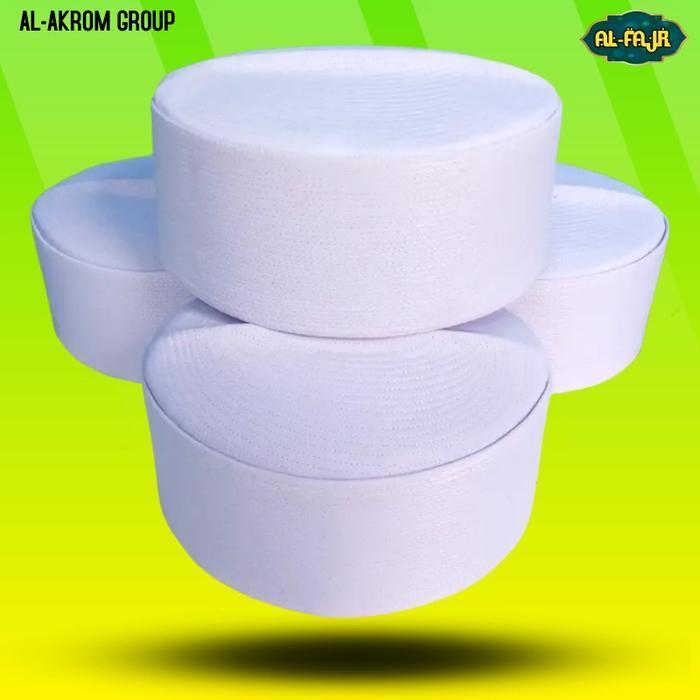 Peci Songkok Kopiah Haji Putih Polos / Peci Assagofah Putih Polos