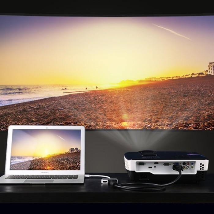 UGREEN Converter Mini DP Thunderbolt Display to HDMI & VGA 4K Untuk Layar Monitor Proyektor Ke