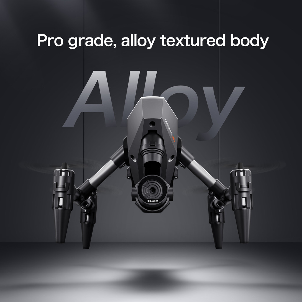XD1 8K HD dual camera aerial camera, alloy anti-drop mini drone 2.4GWiFi drone foldable four-axis