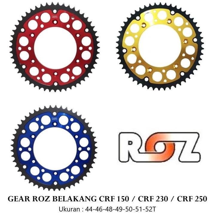 Gear Roz Crf Gir Belakang Roz Crf 150 Crf 230 Crf 250 Original Roz