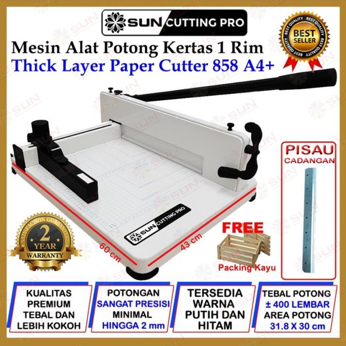 Alat Pemotong Kertas 1 rim A4 - Mesin Thick Layer Paper Cutter A4 858 ( Alat Potong Kertas / Paper