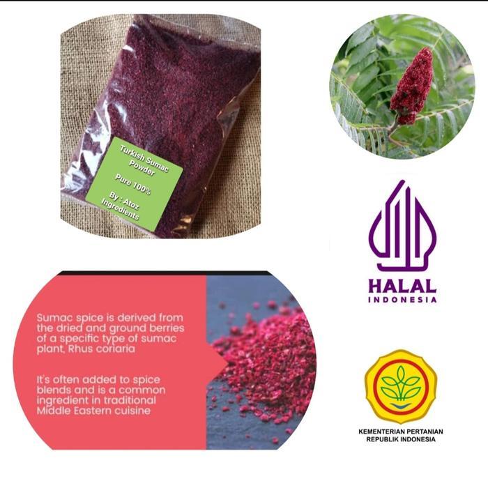 Turkish Sumac Powder 500 Gr / Sumac Bubuk Turki 500 Gr