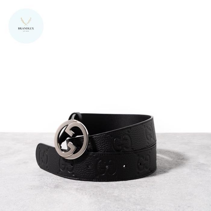 ORIGINAL GUCCI Blondie 40mm wide belt Black READY STOCK