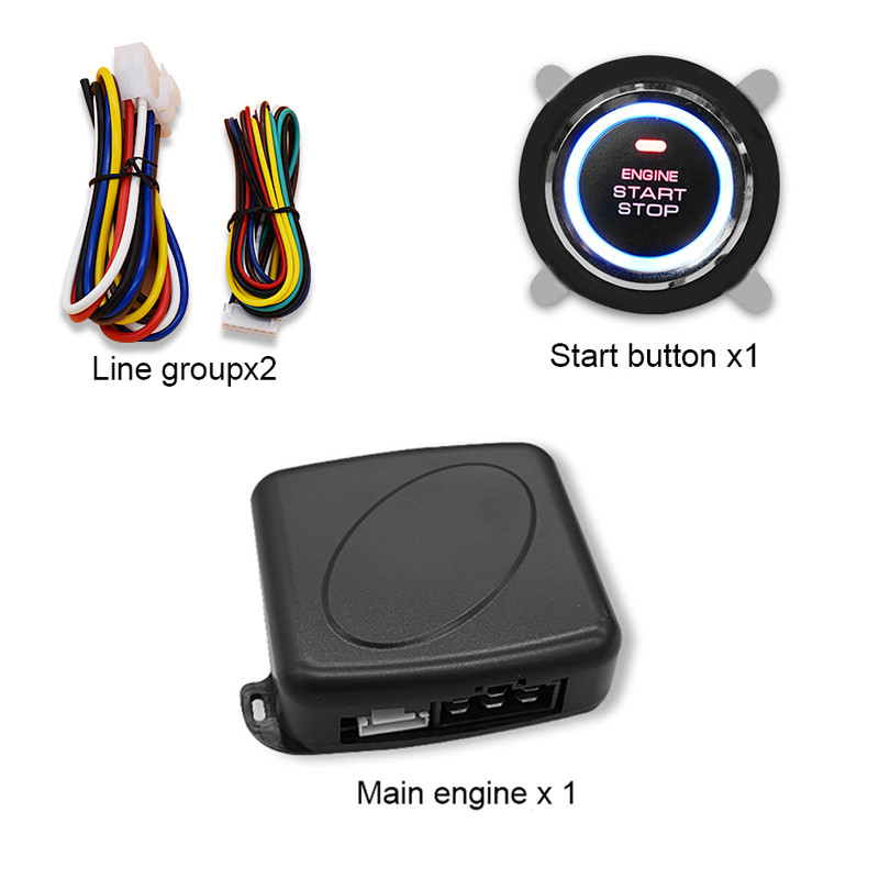 Mobil one key start keyless one key start system sistem pengapian mesin pengapian otomatis 12V