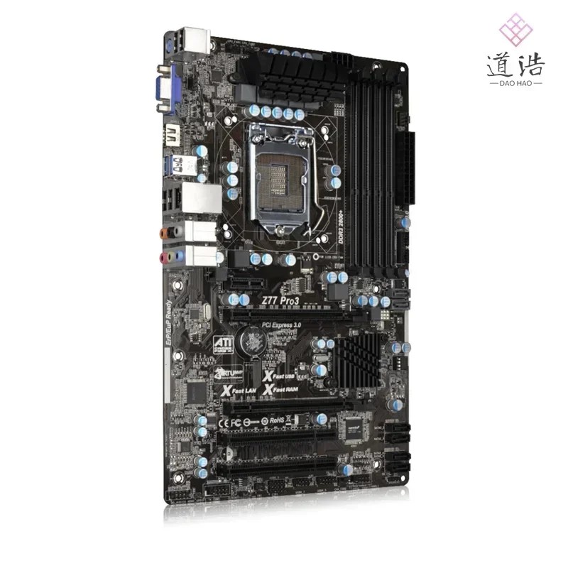 For Asrock Z77 PRO3 Motherboard 32GB HDMI PCI-E3.0 LGA 1155 DDR3 ATX Z77 Mainboard 100% Tested Fully