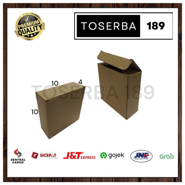 kardus box pizza 10x4x10 diecut bahan corrugated polos baru kuat warna PUTIH