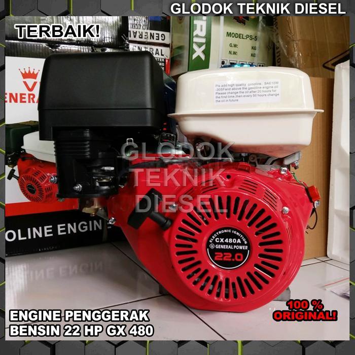 Cuci Gudang Mesin Penggerak Bensin Serba Guna 22 Hp Gx 480 Gasoline Engine Gx480
