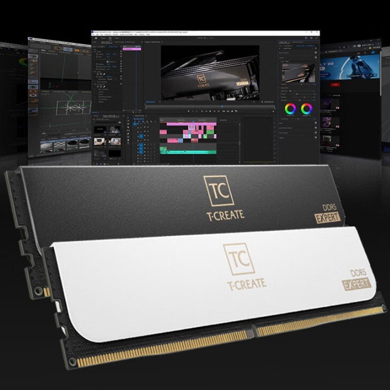 TEAMGROUP Original DDR5 T-Create Expert Overclocking 32GB Kit (2 x 16GB) 64GB Kit(32X2) 6000MHz