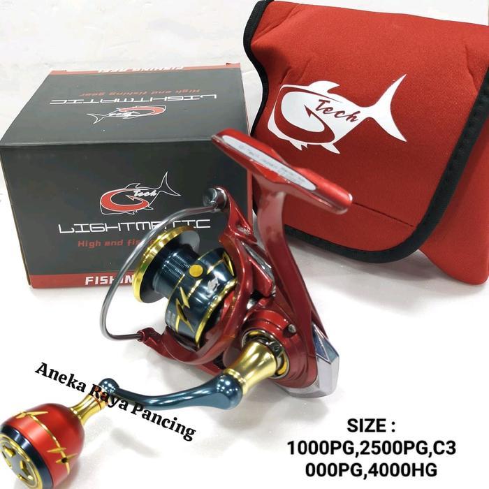 Promo Reel G-Tech Lightmatic 1000Pg - 4000Pg/Hg Spinning Freshwater Aneka Raya Pancing