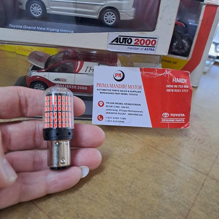 BOHLAM LED LED LAMPU REM STOP K2 WARNA MERAH PUTAR MOBIL MOTOR PASSSS
