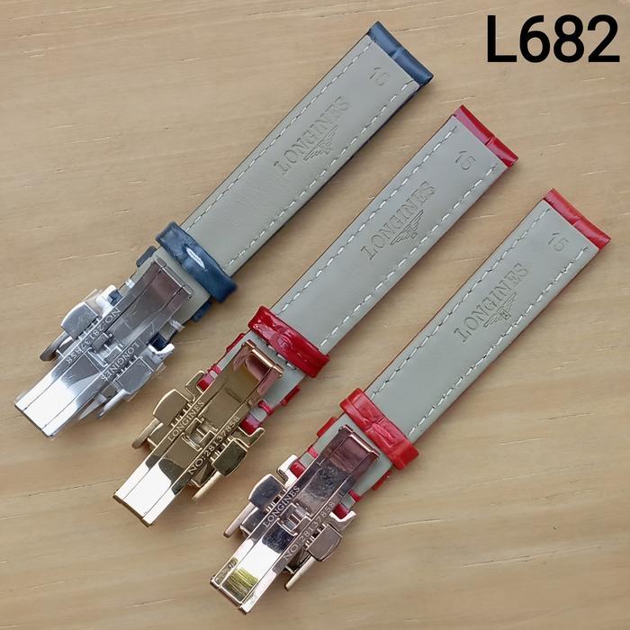 Tali Jam Tangan 15 MM Alligator Strap Longines Genuine Leather 9016.15