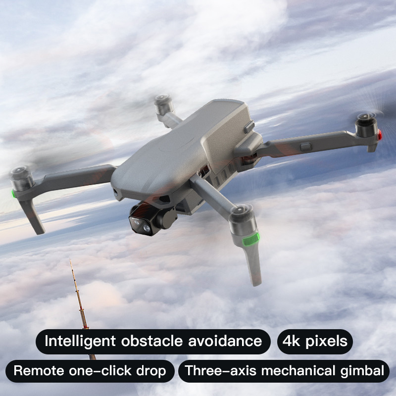 019 GPS Drone Professional FPV 8K Dual Camera with 3-Axis Gimbal 4KM Brushless GPS Quadcopter