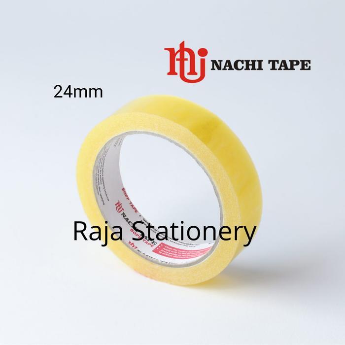 NACHI STATIONERY TAPE 12mm 24mm SELOTIP SOLATIP ISOLASI NACHI DUS [BOX]