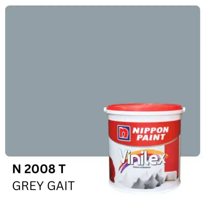 Adaa Nippon Paint Vinilex Tinting Cat Tembok [5Kg] Np N 2008T Gray Gait