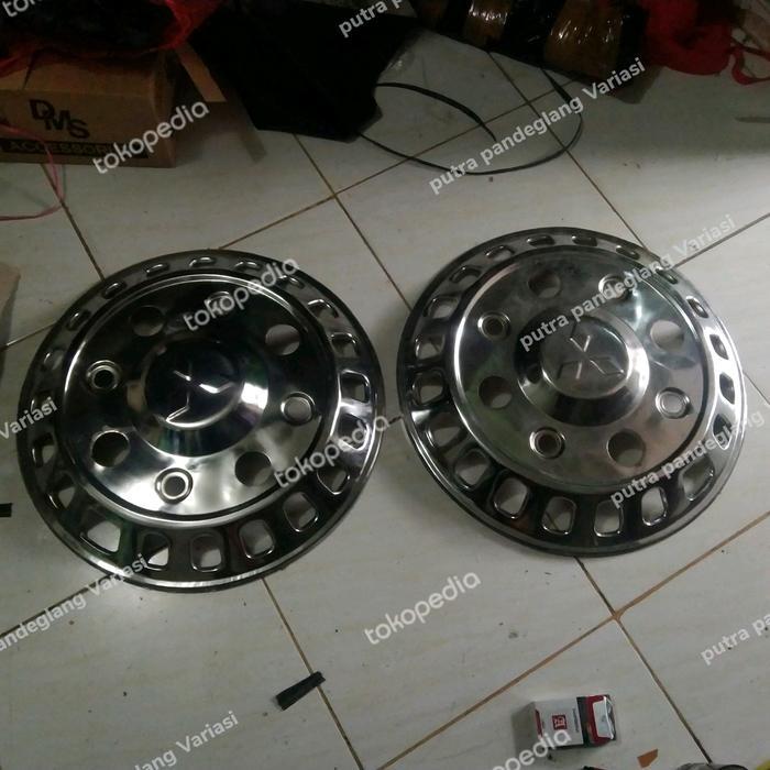 Dop roda mobi universal truk Fuso ring 20 depan lubang 8 2 Pcs bahan stenlis
