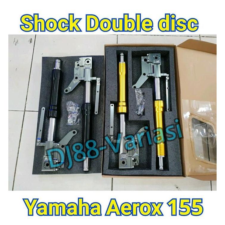 TERLARIS Shock depan double disc cakram aerox 155 usd idedown nui