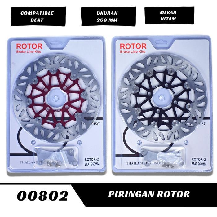 Piringan Cakram Depan Rotor Floating 260mm Disc Brake 260mm Plus Breket Universal Beat Vario Scoopy