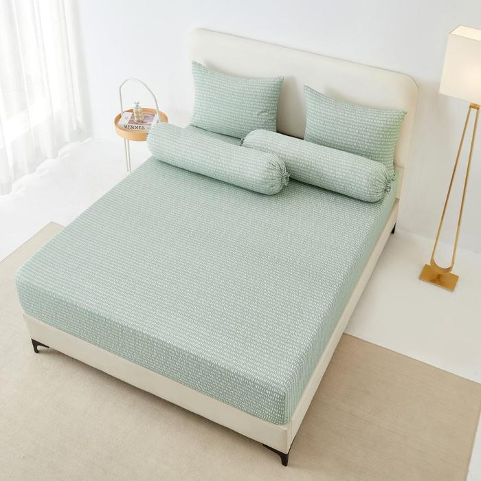 Informa Set Seprai Microfiber Davin - Hijau King Queen Single 180X200 160X200 120X200 Sprei Seprei