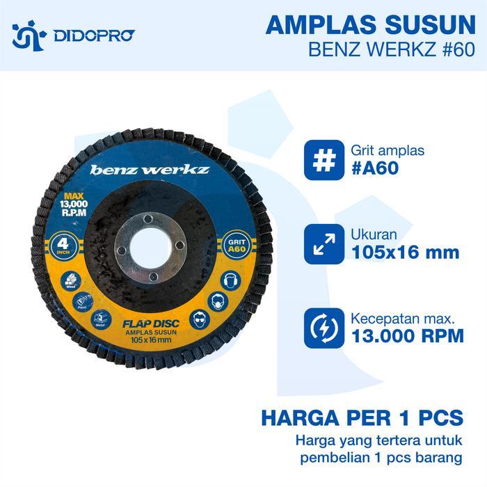Amplas Susun 4" Mata gerinda amplas Berkualitas