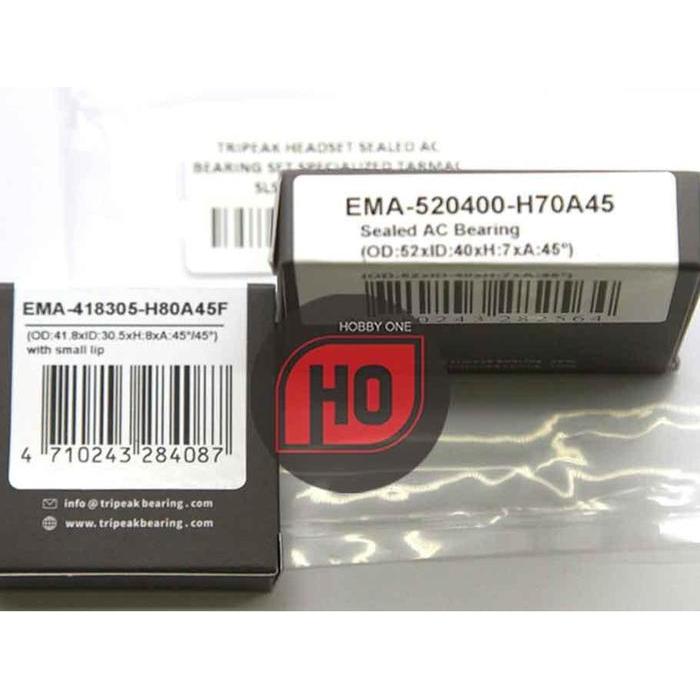 Tripeak Headset Sealed Ac Bearing Set Specialized Tarmac Sl5 58/61 Cm & Sl6
