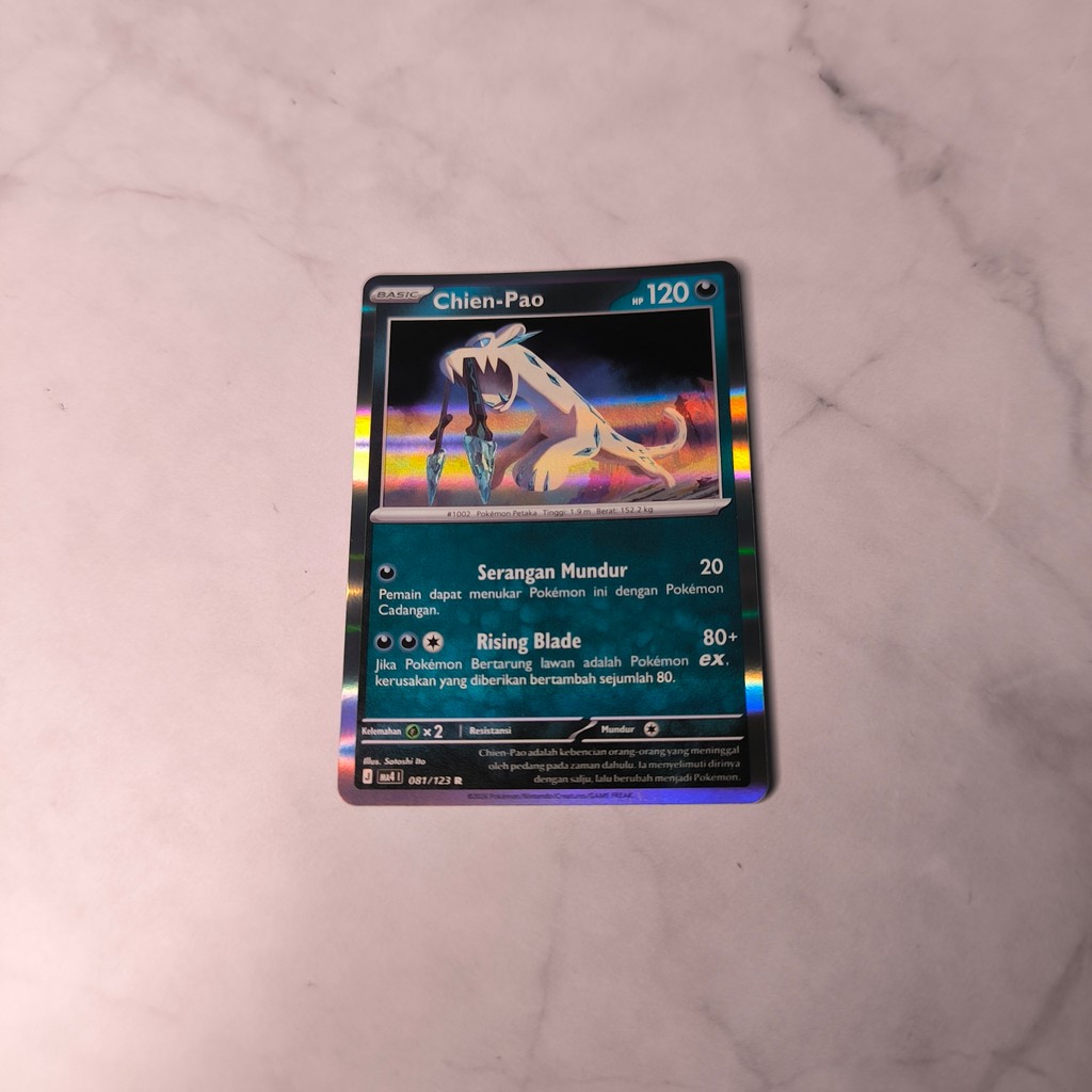 Trading Card TCG Pokemon ID Indonesia Ledakan Peniada Chien-Pao Chien Pao MA4 081/123 R