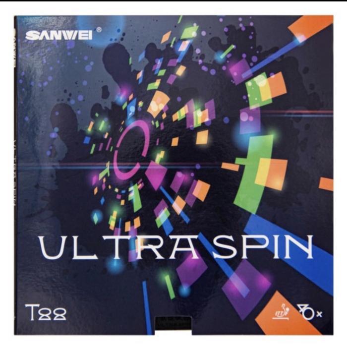 Sanwei Ultra Spin T88- Karet Rubber Pingpong T-88 Ultra Spin Bat Bet